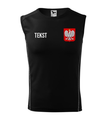 Tank top Godło  z dowolnym tekstem